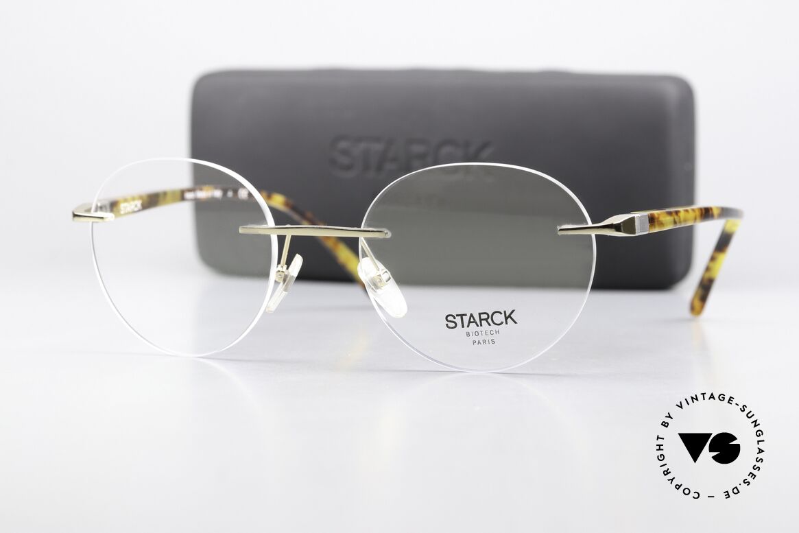 Starck Eyes SH2024 BioTech Rimless Glasses, Size: small, Made for Men and Women