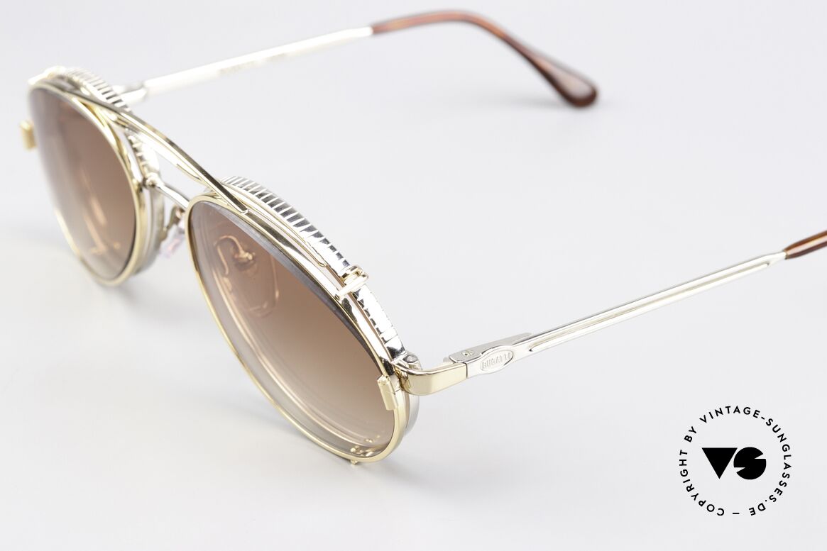 Bugatti 14009 Men's Glasses 80's Bicolor, spring temples and top-notch craftmanship, Made for Men