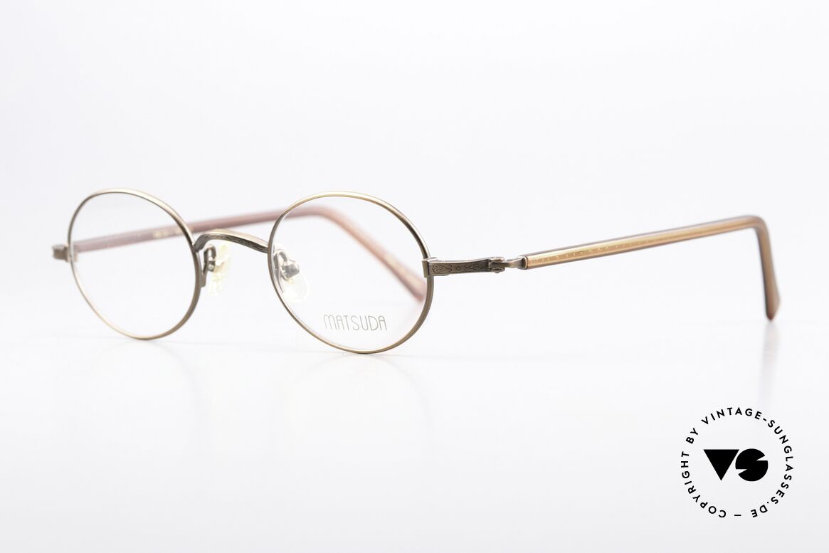Matsuda 10136 Oval Vintage Eyewear 90's, tangible TOP-NOTCH quality of all frame components!, Made for Men and Women