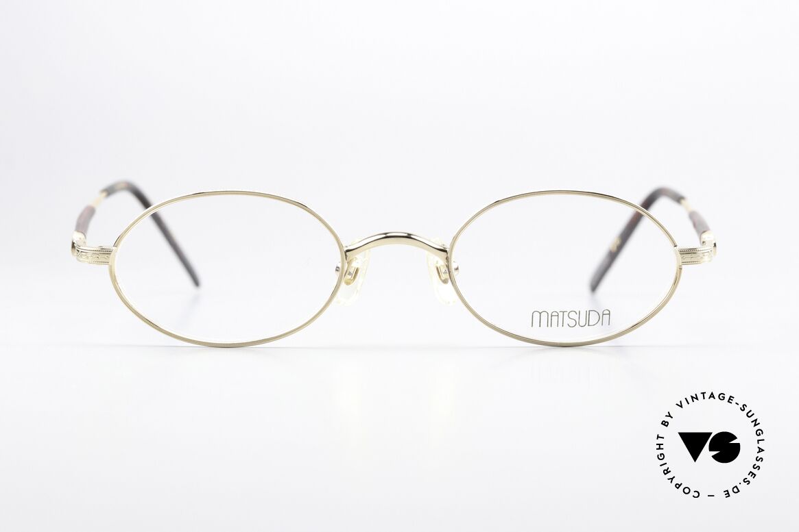 Matsuda 10116 Small Oval Vintage Frame, small oval 90's frame (ideal for strong prescriptions), Made for Men and Women