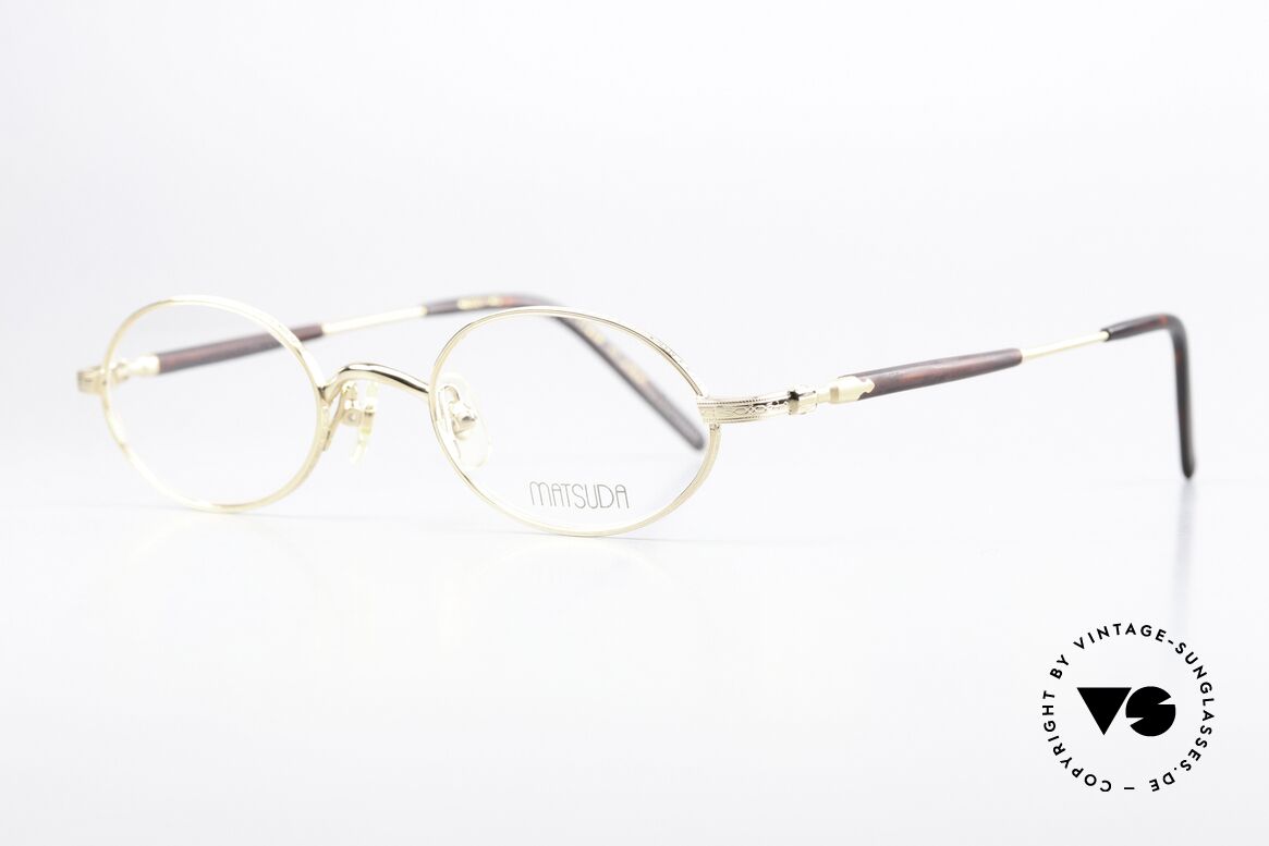 Matsuda 10116 Small Oval Vintage Frame, tangible TOP-NOTCH quality of all frame components!, Made for Men and Women