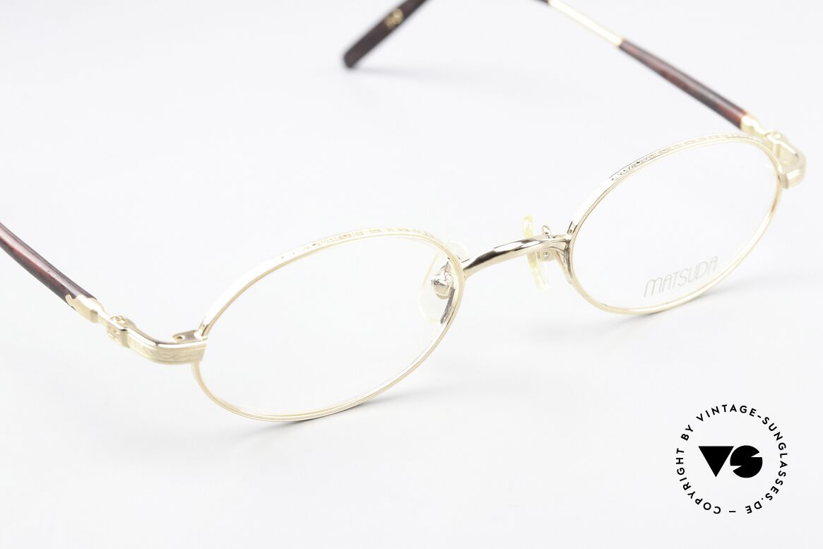 Matsuda 10116 Small Oval Vintage Frame, true craftsmanship (MADE in JAPAN), which takes time!, Made for Men and Women
