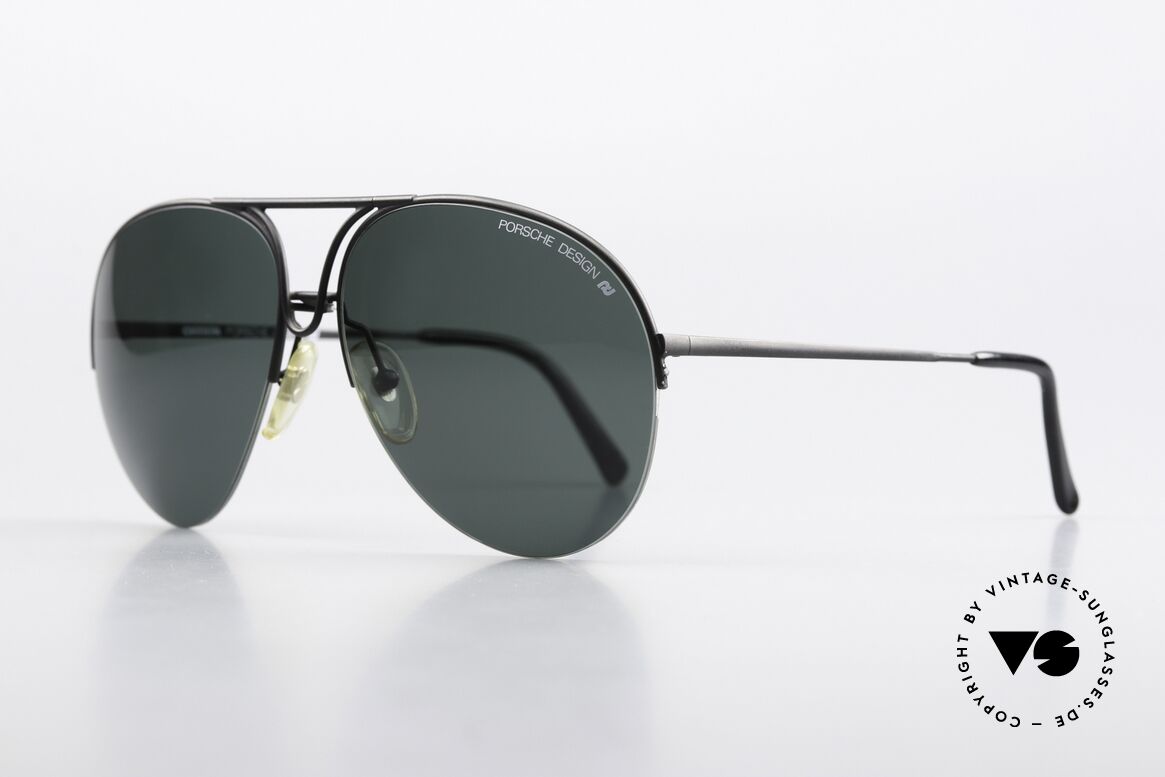 Porsche 5627 Nylor Aviator Sunglasses, classic aviator design - in LARGE size 63/15 mm, Made for Men