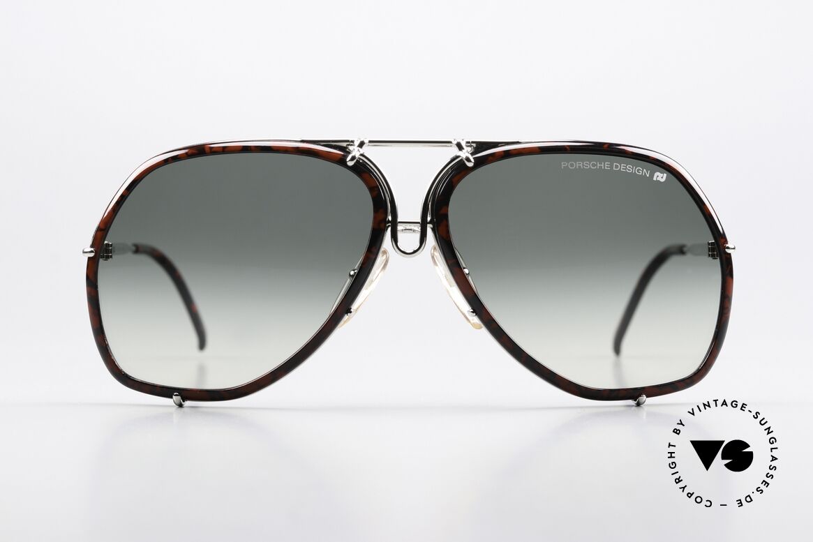 Porsche 5637 Military Style 80's Shades, interchangeable lenses in different designs, size 60-12, Made for Men