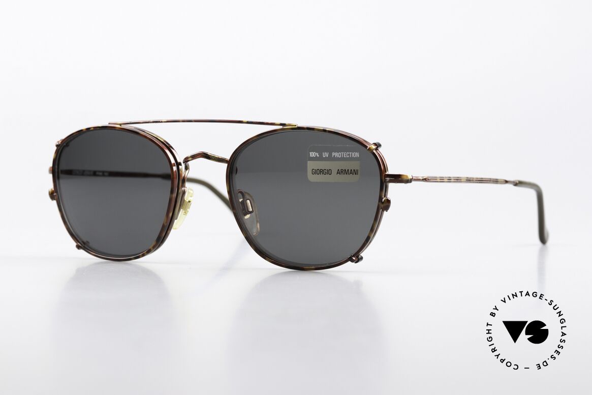 Giorgio Armani 169 Clip On Vintage Eyeglasses, vintage designer eyeglasses by GIORGIO ARMANI, Made for Men and Women