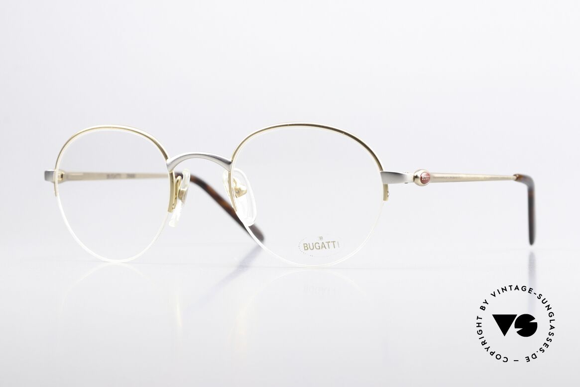 Bugatti 26668 Rare 90's Panto Eyeglasses, rare Bugatti Panto designer eyeglasses; size 49/21, Made for Men