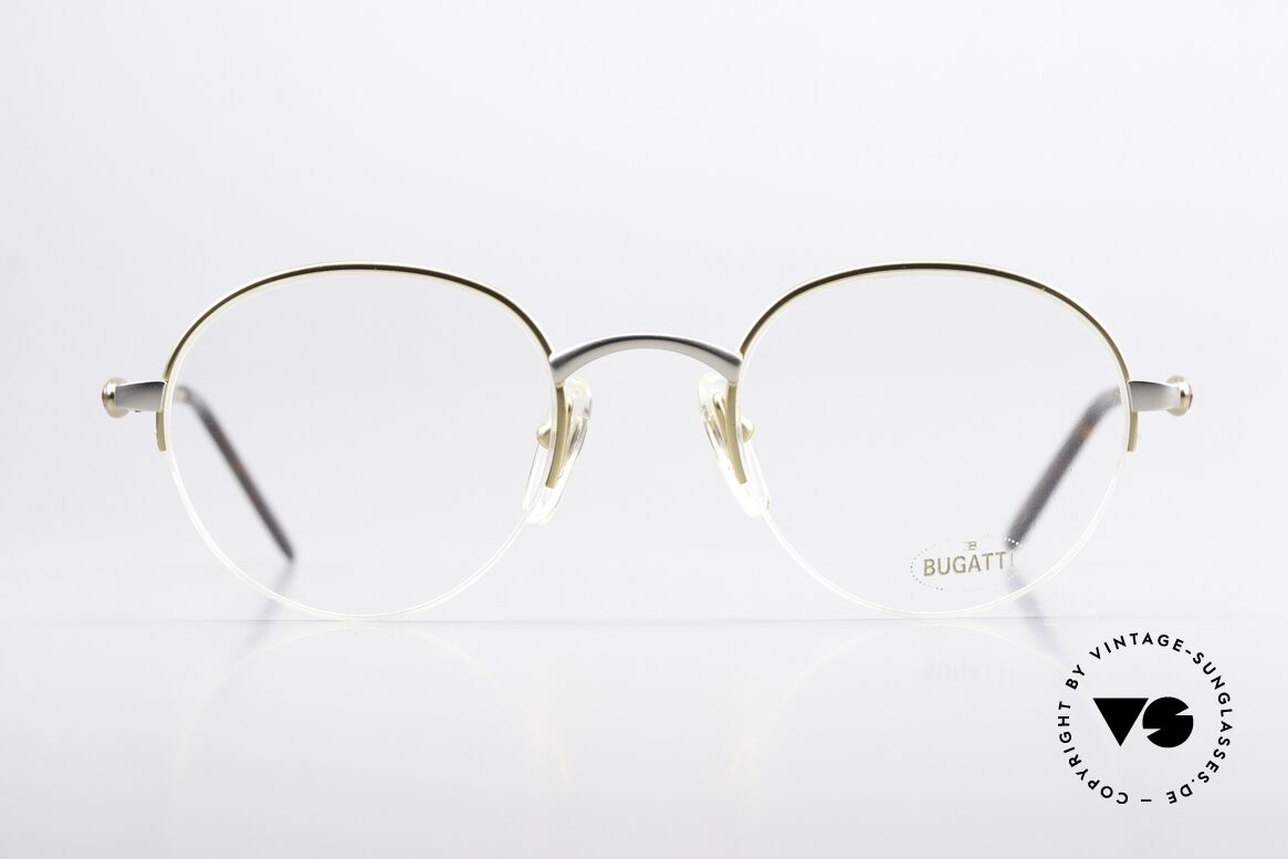 Bugatti 26668 Rare 90's Panto Eyeglasses, a Panto frame design is very hard to find at Bugatti, Made for Men
