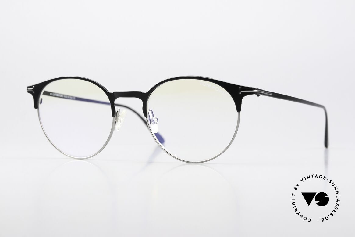 Tom Ford TF5548 Unisex Panto Designer Specs, Tom Ford TF5548-B, 002, unisex eyeglasses, 49/19, Made for Men and Women