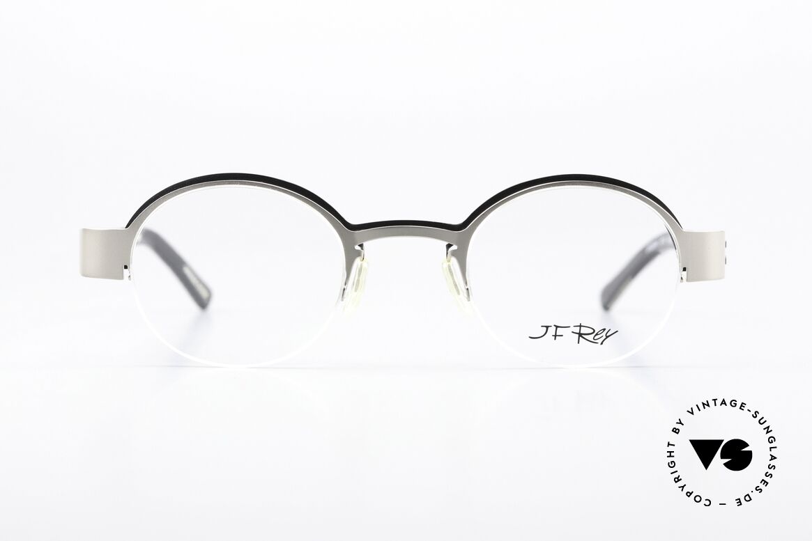 JF Rey JF2344 Semi Rimless Eyeglasses, J.F. Rey glasses, model JF2344, col. 0010, size 44-23, Made for Men and Women JF Rey JF2344 Semi Rimless Eyeglasses, J.F. Rey glasses, model JF2344, col. 0010, size 44-23, Made for Men and Women