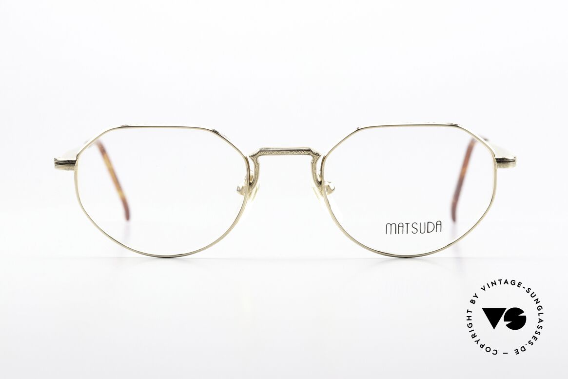 Matsuda 2867 Clip On Frame Gold Plated, Size: medium, Made for Men and Women
