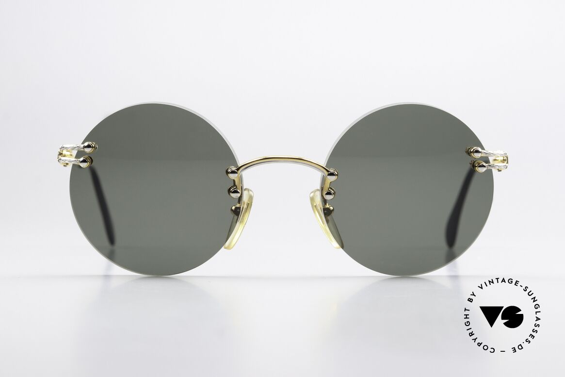 Fred Corvette Round Customized Shades, mod. Corvette = customized with round sun lenses, Made for Men and Women