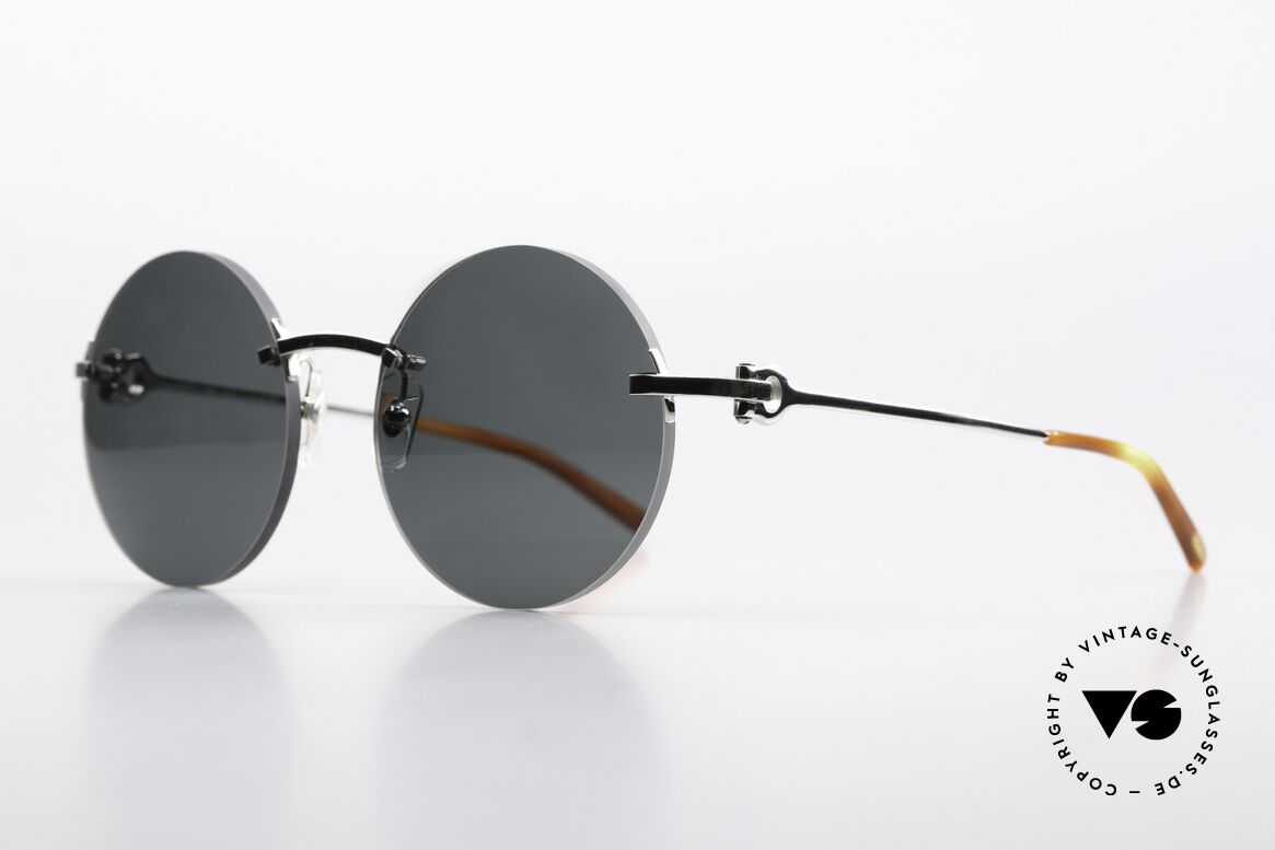 Cartier C-Decor XL Round Customized X Large Round, new 54mm sun lenses = therefore in X-LARGE size, Made for Men and Women