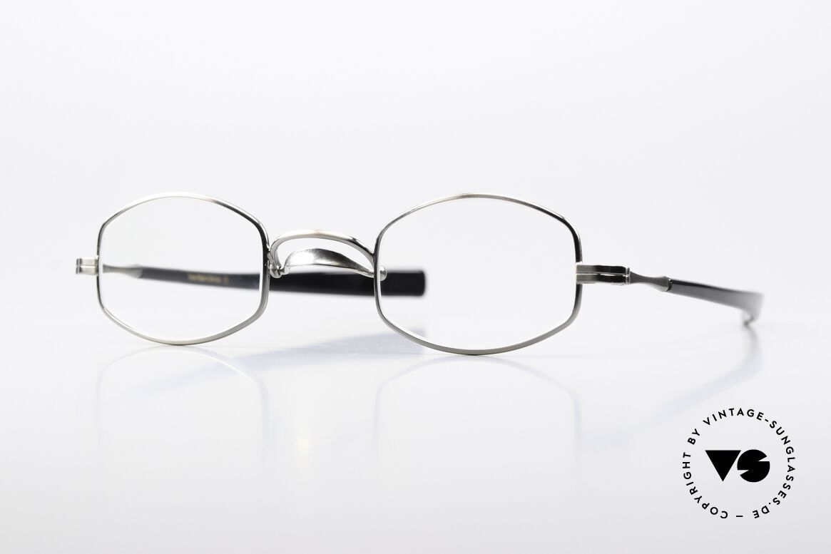Lunor Swing A 30 Antique Silver Eyeglasses, original LUNOR Swing A30 vintage eyeglasses-frame, Made for Men and Women