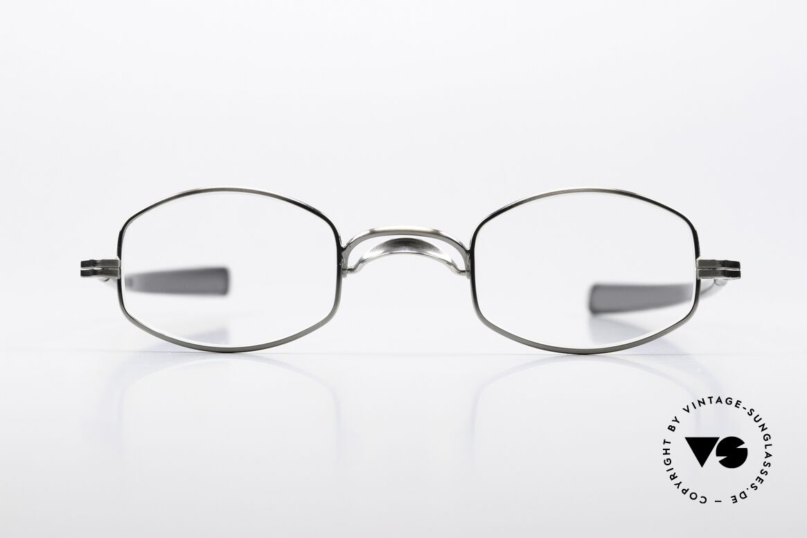 Lunor Swing A 30 Antique Silver Eyeglasses, unworn NOS (like all our rare vintage Lunor classics), Made for Men and Women