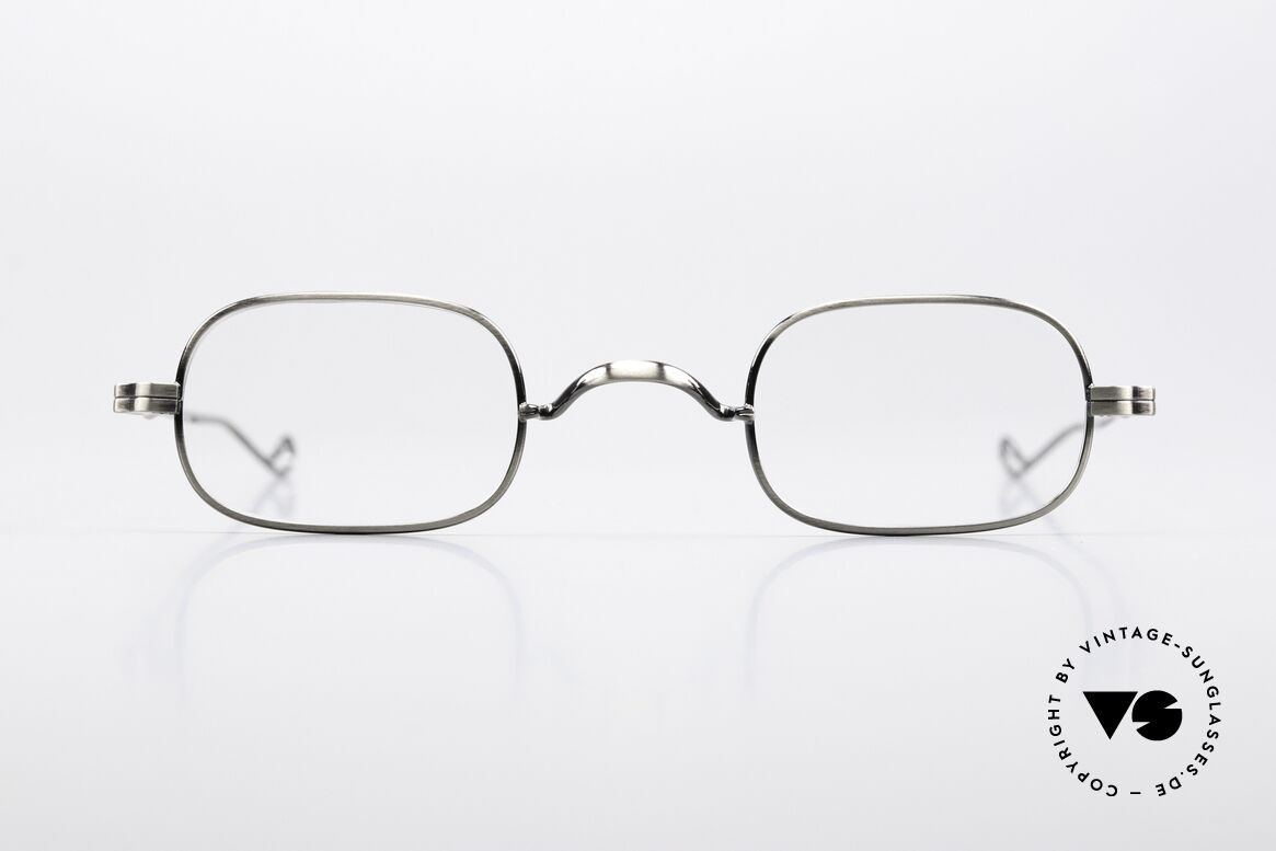 Lunor II 00 Metal Frame Antique Silver, rare Lunor eyeglasses with timeless elegant design, Made for Men and Women