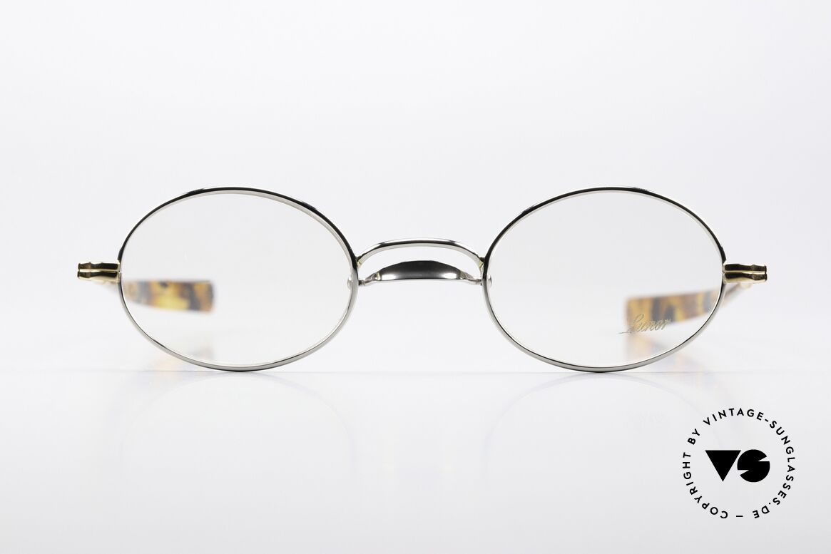 Lunor Swing A 33 Oval Customized Platinum Gold, rare, old VINTAGE LUNOR glasses of the Swing "A" series, Made for Men and Women