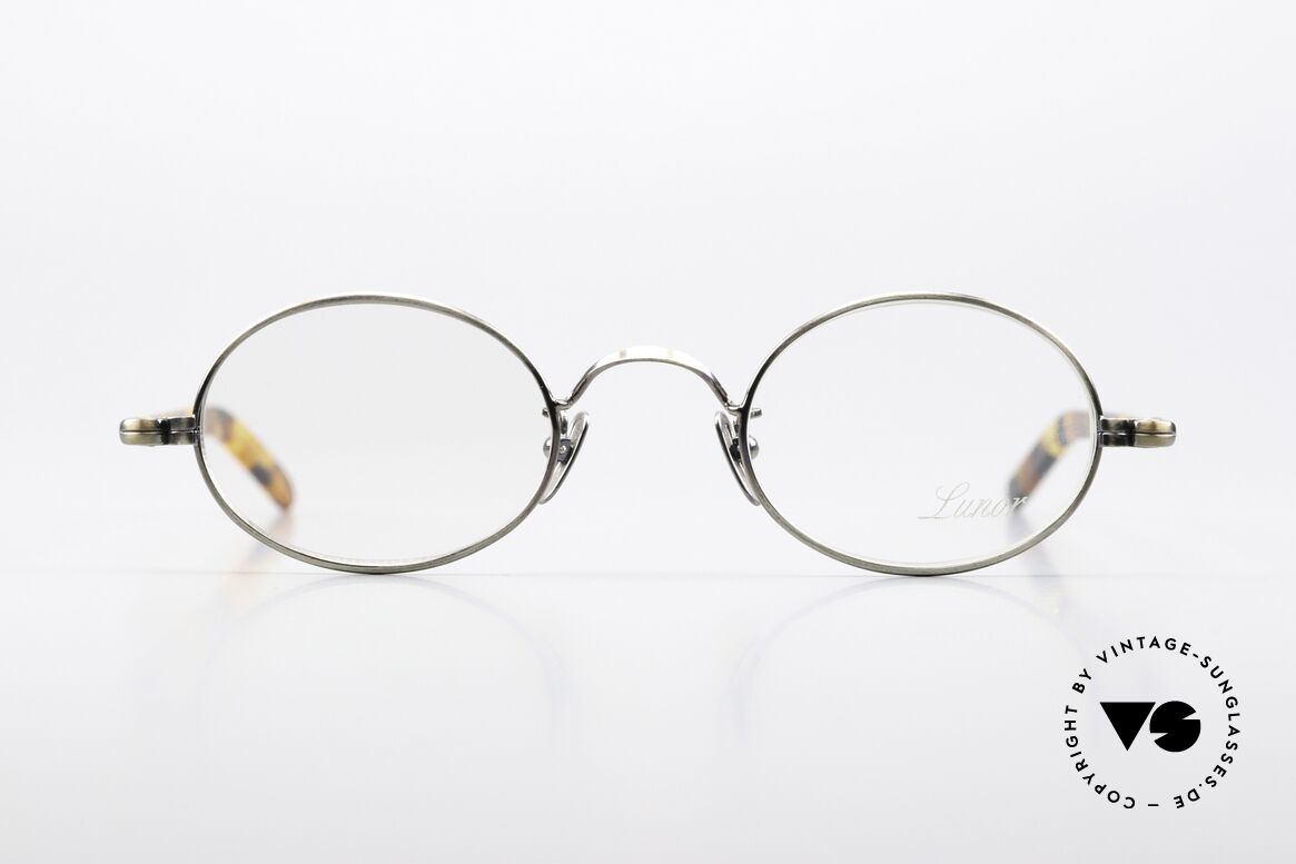 Lunor VA 100 Oval Glasses Antique Gold, stainless steel frame & acetate temples; antique gold, Made for Men and Women