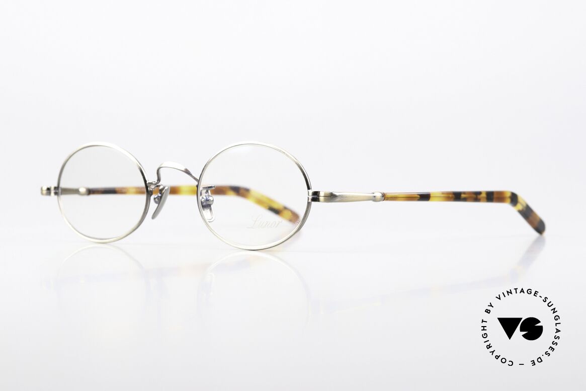 Lunor VA 100 Oval Glasses Antique Gold, LUNOR: honest craftsmanship with attention to details, Made for Men and Women