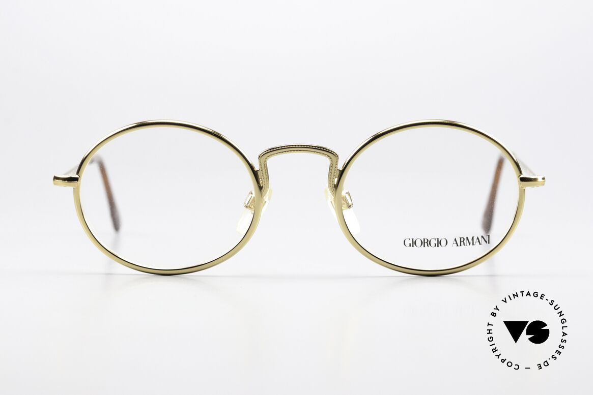 Giorgio Armani 156 Oval Eyeglasses From 1991, vintage designer eyeglasses by GIORGIO ARMANI, Made for Men and Women