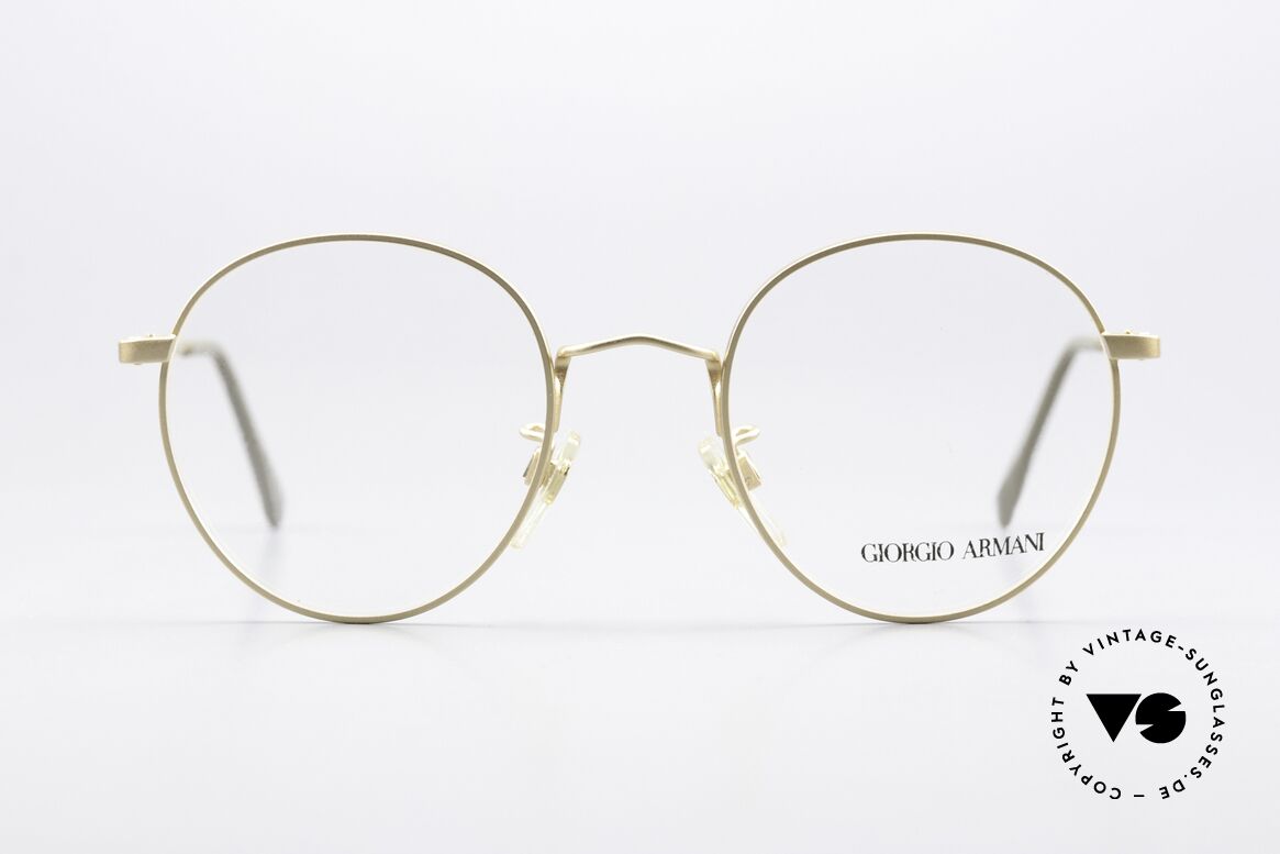 Giorgio Armani 201 Vintage Specs 90's Unisex, panto GIORGIO ARMANI vintage designer eyeglasses, Made for Men and Women