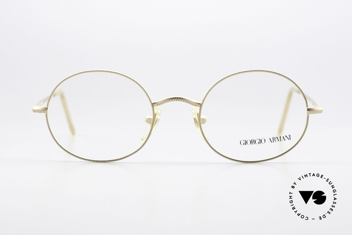 Giorgio Armani 134 80's Frame Timeless Round, timeless Giorgio Armani vintage designer glasses, Made for Men and Women