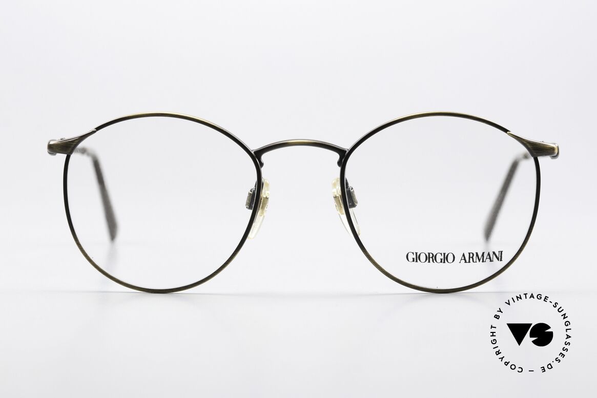 Giorgio Armani 132 Small Panto Glasses 90's, more 'classic' isn't possible (famous 'panto'-design), Made for Men