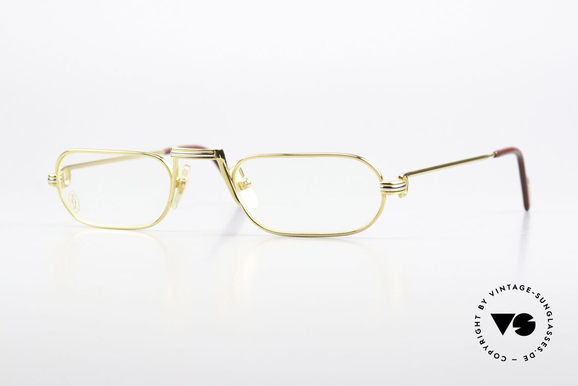Cartier Demi Lune LC - M Most Famous Size From 1987, Demi Lune = the world famous reading glasses by CARTIER, Made for Men and Women