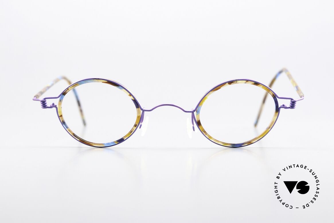 Lindberg Corona Air Titan Rim Round Titanium Frame 90's, LINDBERG Air Titanium Rim eyeglasses in size 40-24, Made for Men and Women