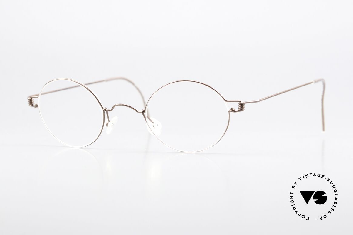Lindberg Corona 42 Air Titan Rim Bronze Copper Frame 90's, LINDBERG Air Titanium Rim eyeglasses in size 42-24, Made for Men and Women