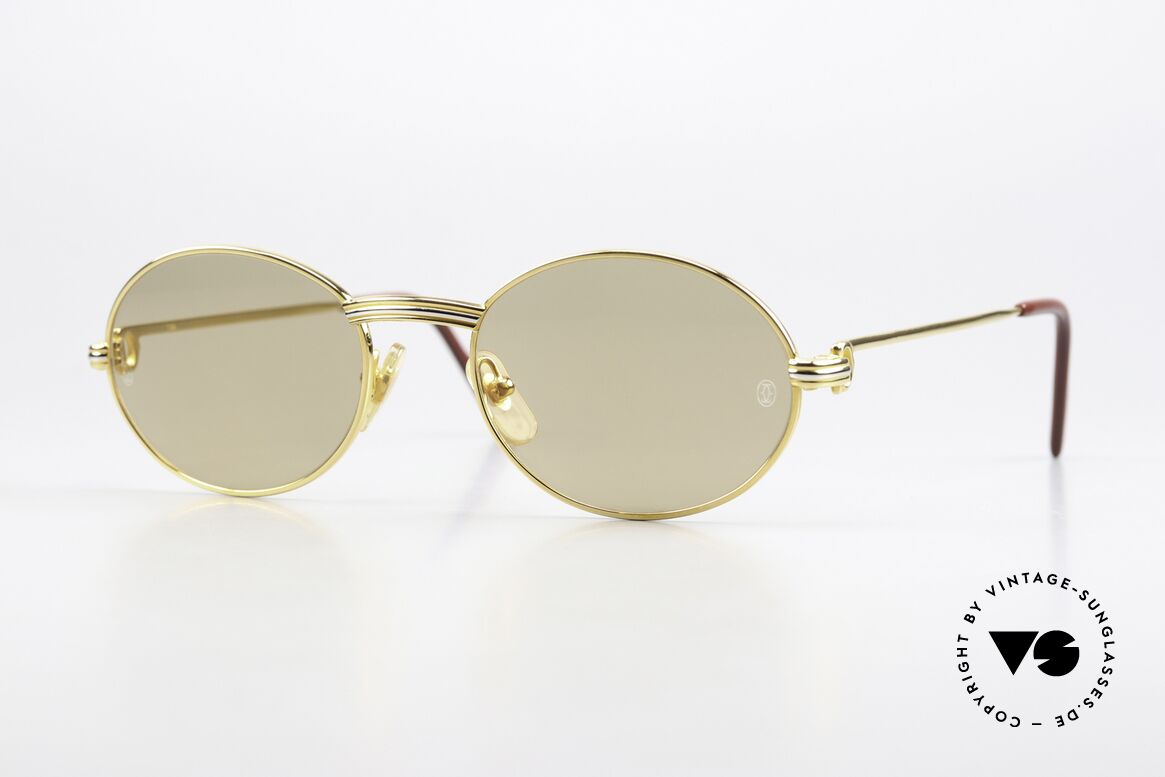Cartier Saint Honore Luxury Sunglasses 1998, oval vintage CARTIER sunglasses from app. 1998/99, Made for Men and Women