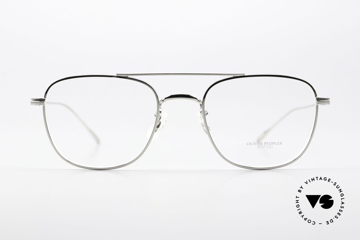 Oliver Peoples Kress Classic Eyeglasses Metal, Oliver Peoples eyeglasses; rectangle model KRESS, Made for Men