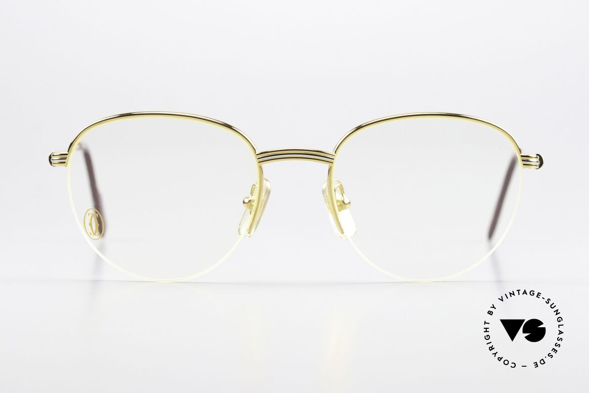 Cartier Colisee - S 90's Vintage Frame Nylor, model of the 'Semi-Rimless' Collection by CARTIER, Made for Men and Women