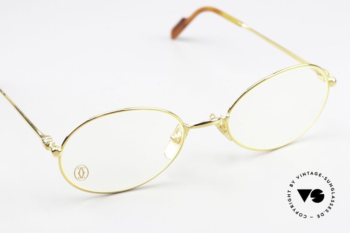 Cartier Saturne - M 90's Frame 22ct Gold Plated, the lens height is 36mm = suitable for progressive vision, Made for Men and Women