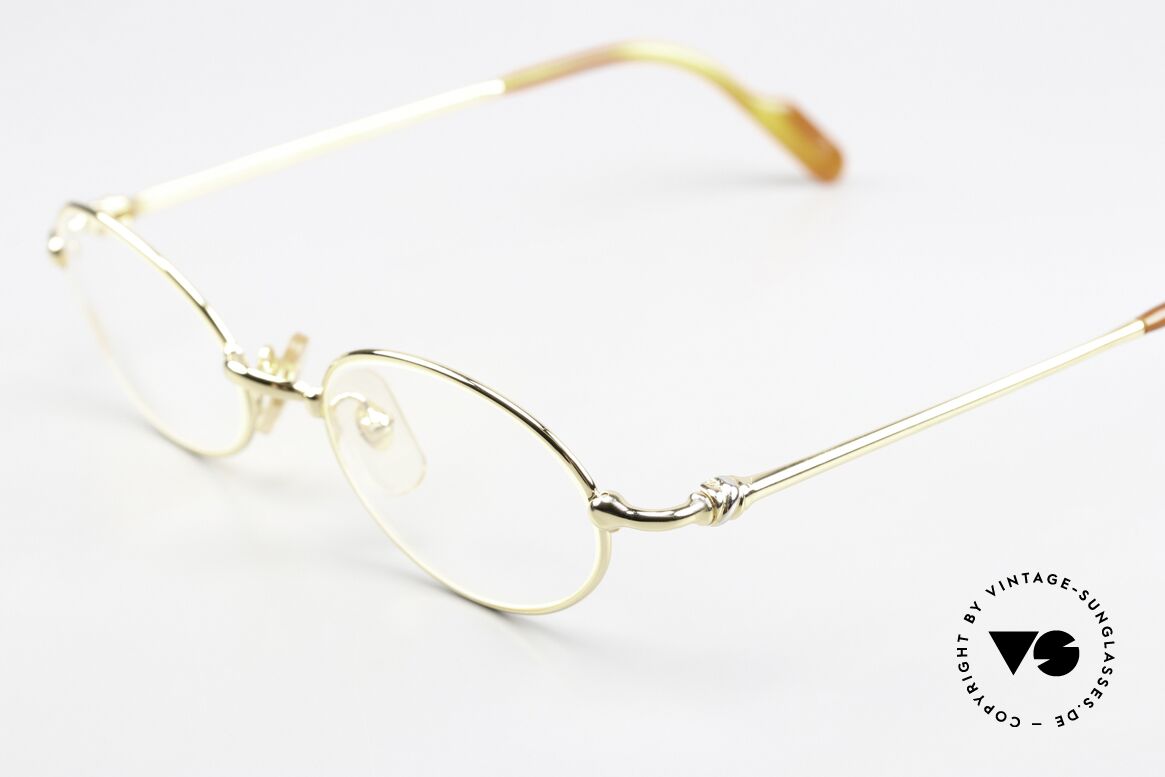 Cartier Filao - S Small Oval 90s Frame 22ct, unworn luxury frame with orig. leather case & cloth, Made for Men and Women Cartier Filao - S Small Oval 90s Frame 22ct, unworn luxury frame with orig. leather case & cloth, Made for Men and Women