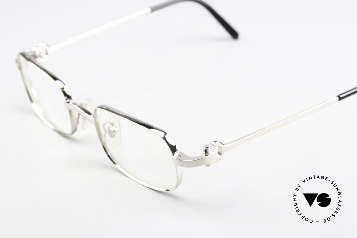 Cartier Dreamer - S 90s Frame Brushed Platinum, orig. Cartier catalogue reference number: T8100364, Made for Men and Women