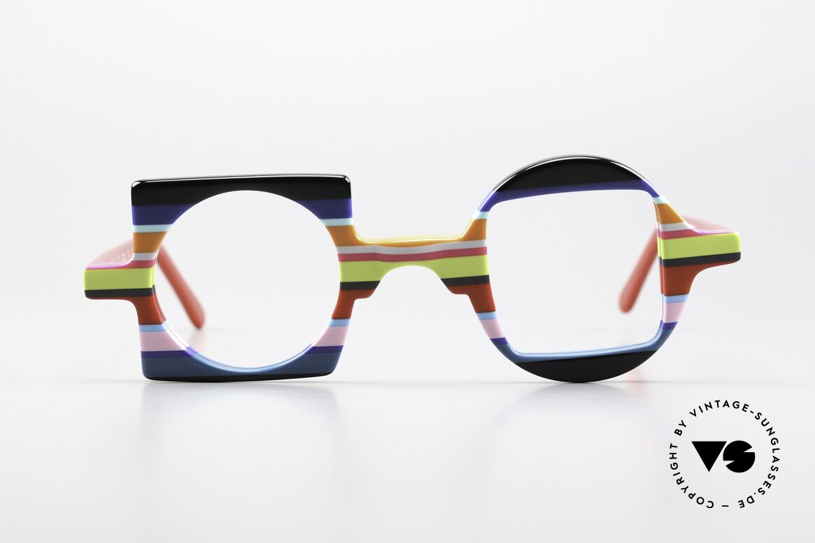 Wissing 2854 Anti Mainstream Art Glasses, crazy colorful glasses by Wissing, model 2854, Made for Men and Women