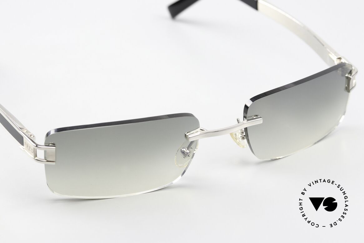 Fred Hawai F1 Square Rimless Sunglasses, unworn original with serial number, including Fred case, Made for Men