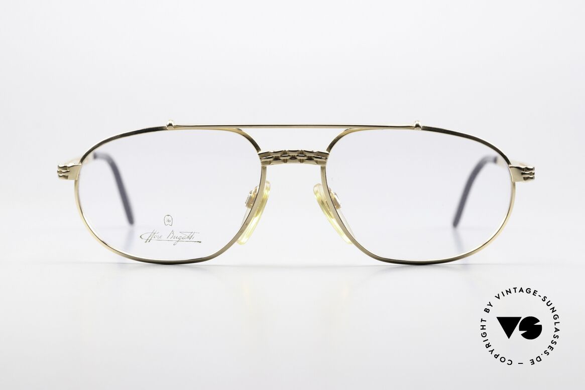 Bugatti EB503 Ultra Rare Small 54mm Size, timeless classic gold-plated frame, small size 54/17, Made for Men