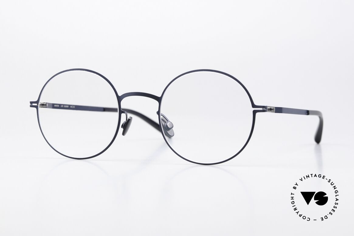 Mykita Quenby Round Specs Dark Blue, Mykita glasses, model LITE Quenby, size 48-22, col 84, Made for Men and Women