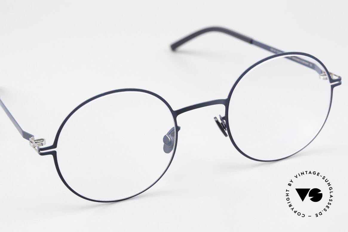 Mykita Quenby Round Specs Dark Blue, unworn model comes with an original case by MYKITA, Made for Men and Women