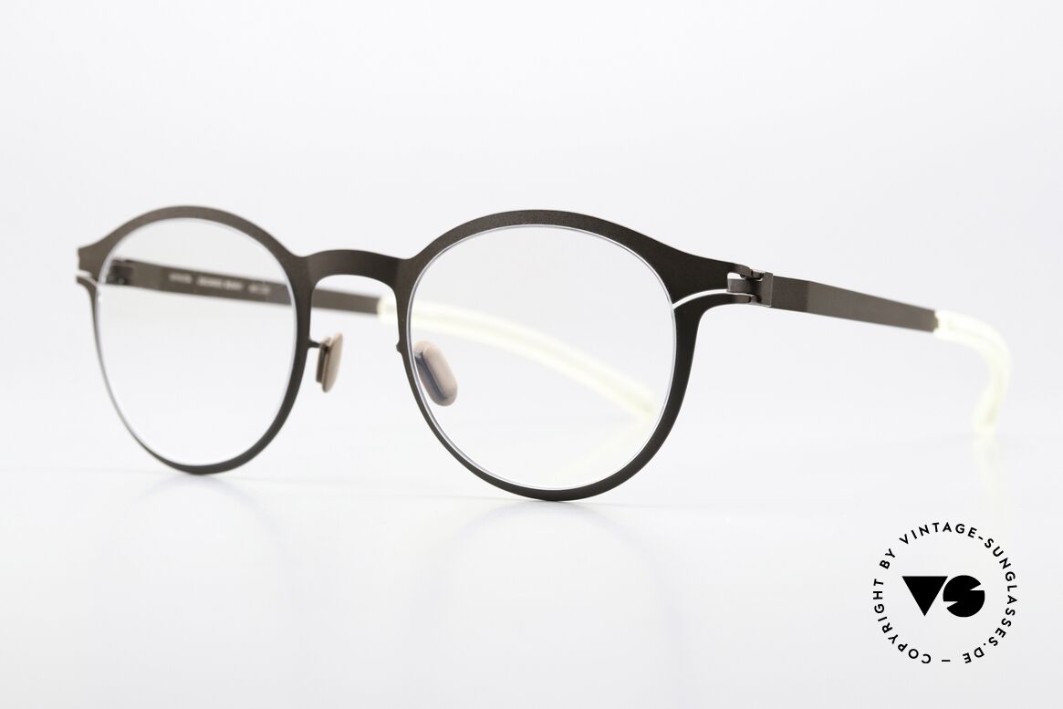 Mykita Benny Unisex Panto Specs In Terra, c. 075 = terra = dark brown/gray (for ladies & gents), Made for Men and Women