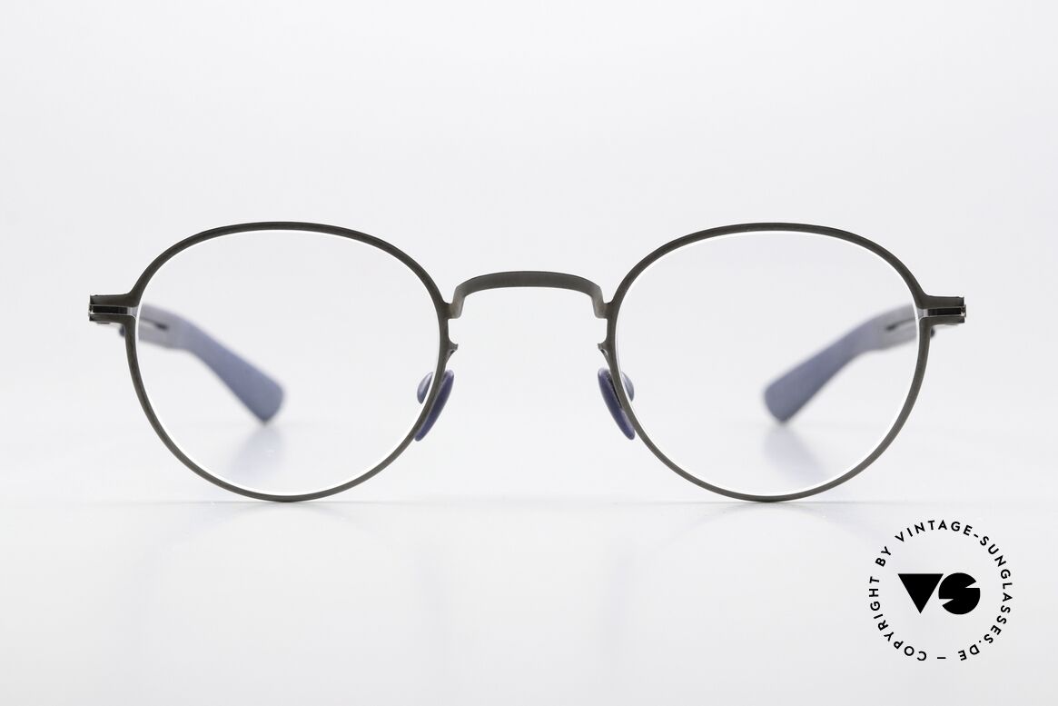 Mykita Mylon Quince Designer Eyewear Unisex, size 45-26, col 246 Shiny Graphite/Navy Blue, Made for Men and Women