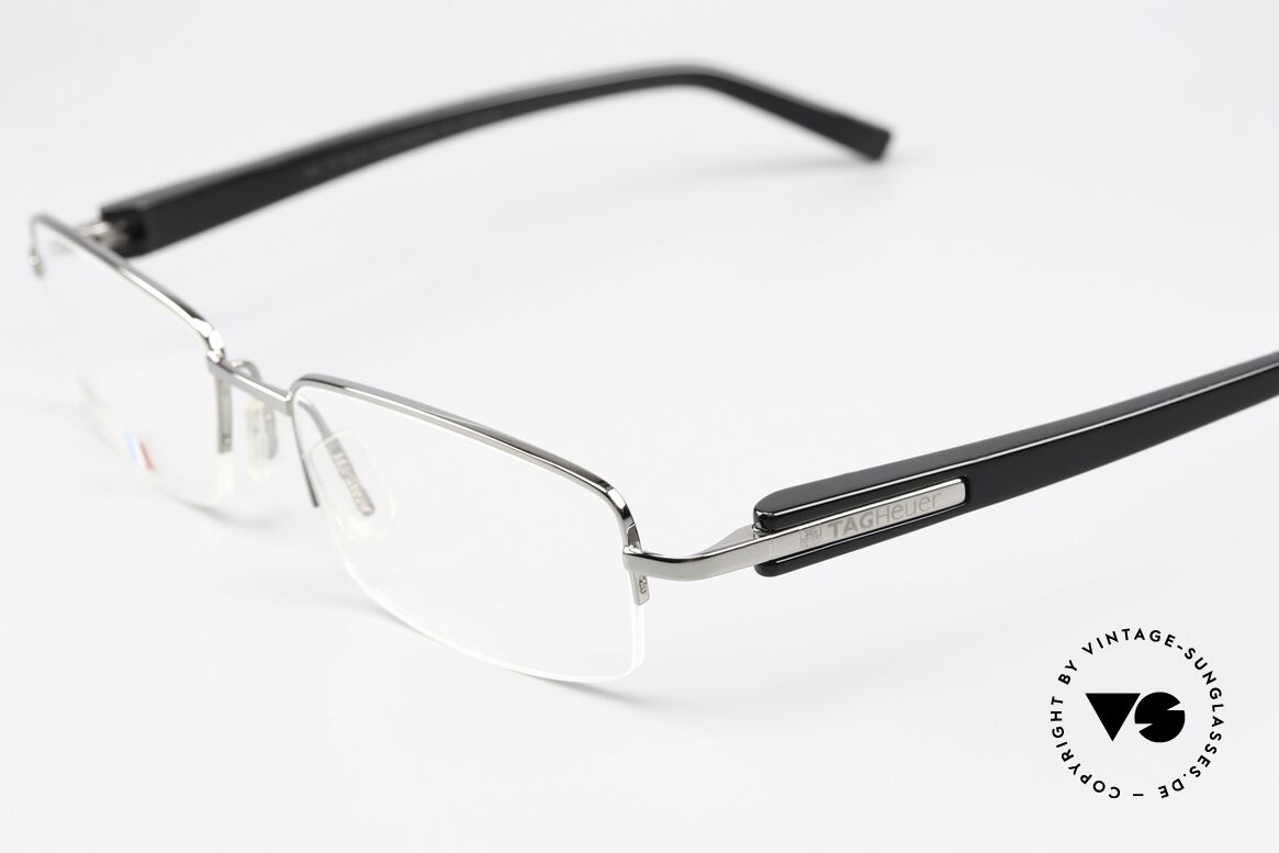 Tag Heuer 8204 Trends Polished Ruthenium Black, dynamic racing eyeglasses (Avant-Garde Eyewear), Made for Men