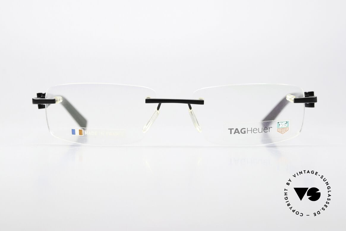 Tag Heuer 8104 Trends Black With Wood Decor, Tag Heuer glasses mod. 8104, col. 009, size 56-17, Made for Men