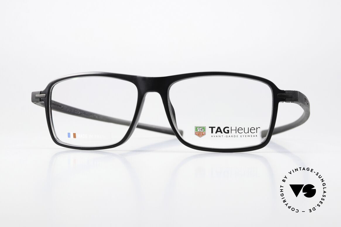 Tag Heuer 3952 Reflex Lightweight Frame Rubber, Tag Heuer glasses TH 3952, col. 001, size 58-16, Made for Men