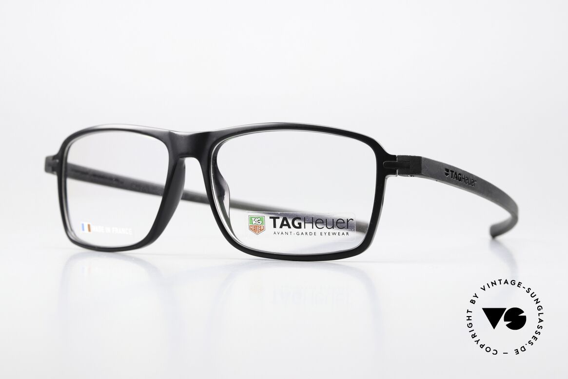 Tag Heuer 3952 Reflex Lightweight Frame Rubber, with “racing” temples made of elastomer rubber, Made for Men