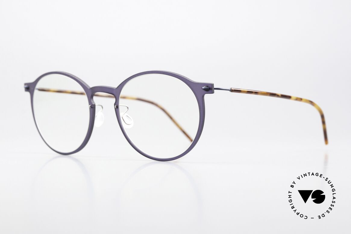 Lindberg 6541 NOW Purple And Tortoise Frame, semi-transparent purple front with tortoise temples, Made for Men and Women