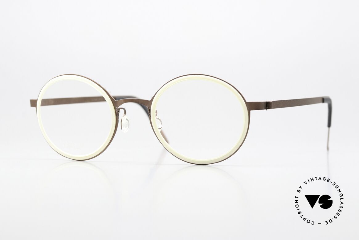 Lindberg 9707 Strip Titanium Round Titanium Frame Unisex, round Lindberg Strip Titanium eyeglass-frame; unisex, Made for Men and Women