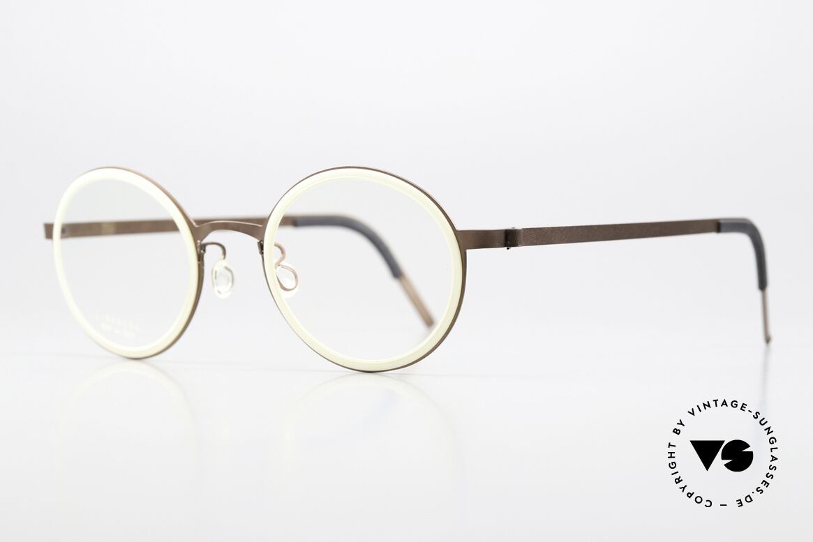 Lindberg 9707 Strip Titanium Round Titanium Frame Unisex, light as a feather but extremely stable & very durable, Made for Men and Women