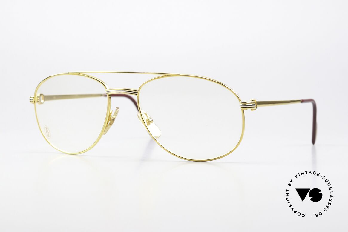 Cartier Driver - M 90's Luxury Aviator Frame, precious Cartier eyeglasses for men of the mid 1990's, Made for Men